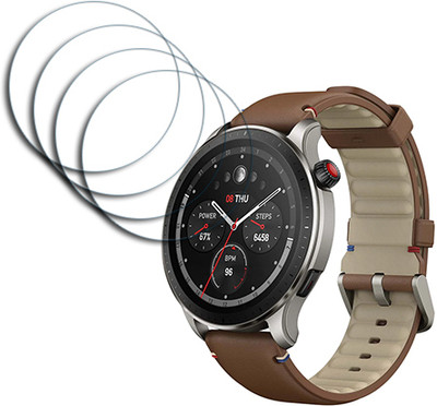 ARBAN Edge To Edge Tempered Glass for Amazfit GTR 4 SMARTWATCH SCREEN GUARD(Pack of 4)