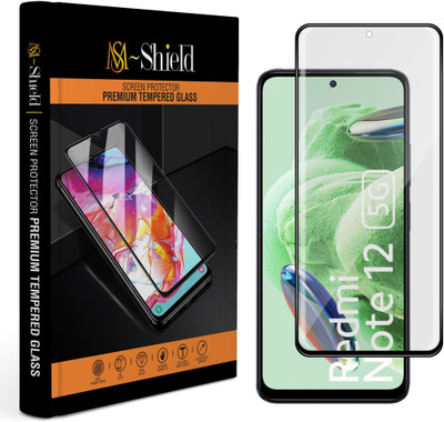 MS-Shield Edge To Edge Tempered Glass for Redmi Note 12 5G(Pack of 1)
