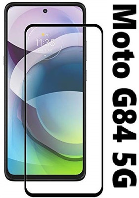 ASVALBUY Edge To Edge Tempered Glass for Moto G84 5G(Pack of 1)