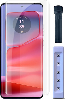 OneTech Edge To Edge Tempered Glass for Motorola Edge 50 5G / Edge 50 Pro 5G Screen Protector(Pack of 1)