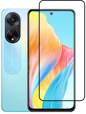 O2MG Edge To Edge Tempered Glass for OPPO A58, OPPO F23(Pack of 1)