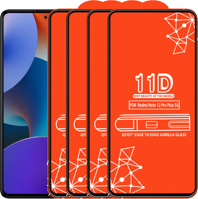 Qyist Edge To Edge Tempered Glass for Redmi Note 12 Pro Plus 5G(Pack of 4)