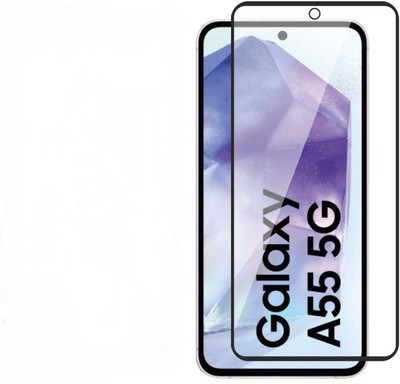 9H Edge To Edge Tempered Glass for Samsung Galaxy A35 5G, Samsung Galaxy A55 5G-11D Technology with High Definition(HD) clarity ensures perfect match with your screen with zero impact on visual display(Pack of 1)