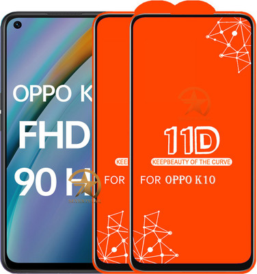 HQ Protection Edge To Edge Tempered Glass for OPPO K10 4G(Pack of 2)