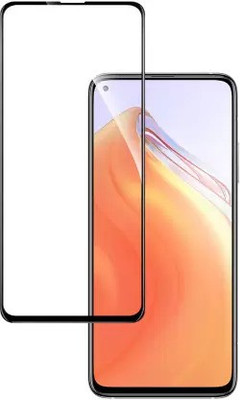 VISHRN Edge To Edge Tempered Glass for Mi 10T, Redmi 10T(Pack of 1)