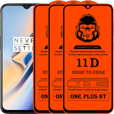 Xester Edge To Edge Tempered Glass for OnePlus 6T(Pack of 3)