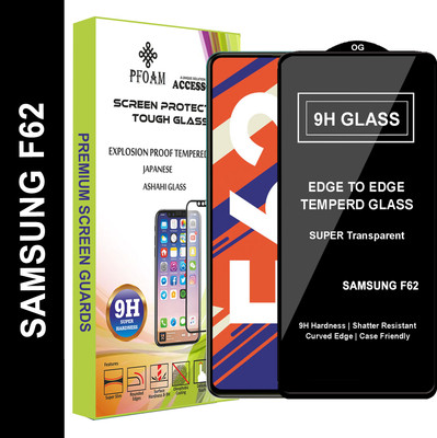 PFOAM Edge To Edge Tempered Glass for SAMSUNG GALAXY F62(Pack of 1)