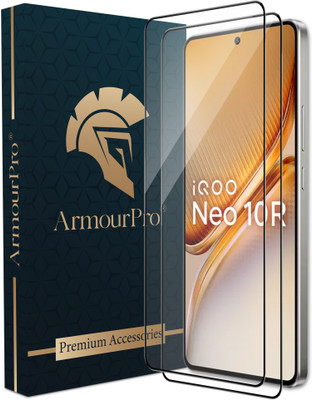 ArmourPro Edge To Edge Tempered Glass for IQOO Neo 10R 5G, IQOO Neo 10 5G, Neo 10R 5G(Pack of 2)