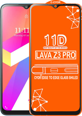 CYOR Edge To Edge Tempered Glass for LAVA Z3 PRO(Pack of 1)