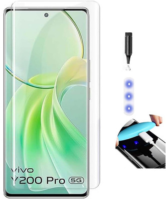 SM Styles Edge To Edge Tempered Glass for Vivo Y200 Pro 5G(Pack of 1)