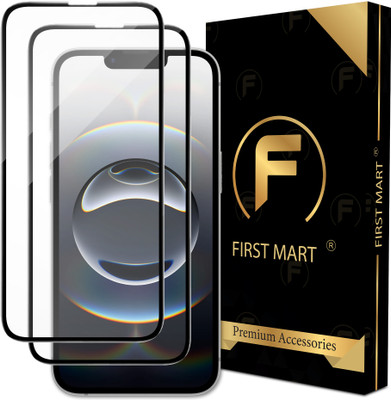 FIRST MART Edge To Edge Tempered Glass for iPhone 16e, Apple iPhone 16e(Pack of 2)