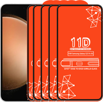 Qyist Edge To Edge Tempered Glass for Samsung Galaxy S23 Fe 5G(Pack of 5)