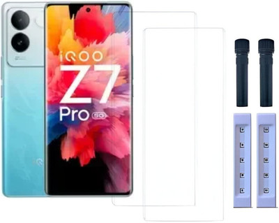 Mofrills Edge To Edge Tempered Glass for iQOO Z7 Pro(Pack of 2)