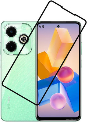 VISHZONE Edge To Edge Tempered Glass for Infinix HOT 40i(Pack of 1)