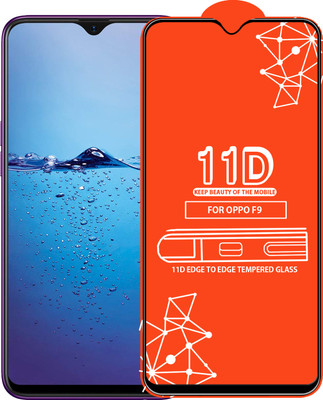 Roxel Edge To Edge Tempered Glass for Oppo F9(Pack of 1)
