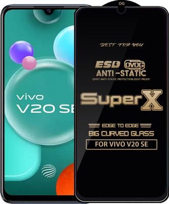 Qyist Edge To Edge Tempered Glass for VIVO V20 SE(Pack of 1)