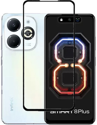 ECMERED Edge To Edge Tempered Glass for Infinix Smart 8 Plus, INFINIX SMART 8 PLUS(Pack of 1)