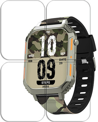 ARBAN Edge To Edge Tempered Glass for Vibez by Lifelong Trooper 2.02 inch SMARTWATCH SCREEN GUARD(Pack of 4)
