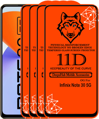 CRodible Edge To Edge Tempered Glass for Infinix Note 30 5G(Pack of 4)