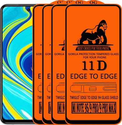 TWIGLO Edge To Edge Tempered Glass for REDMI NOTE 9S(Pack of 4)