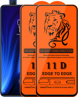 Forego Edge To Edge Tempered Glass for Mi K20 Pro(Pack of 2)