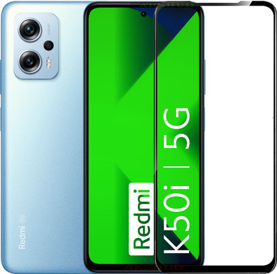AKSHUD Edge To Edge Tempered Glass for Redmi K50i 5G(Pack of 1)