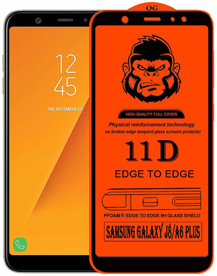 9H Edge To Edge Tempered Glass for Samsung Galaxy J8 / A6 plus(HD+&OG)(Pack of 1)