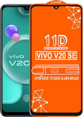 CYOR Edge To Edge Tempered Glass for VIVO V20SE(Pack of 1)