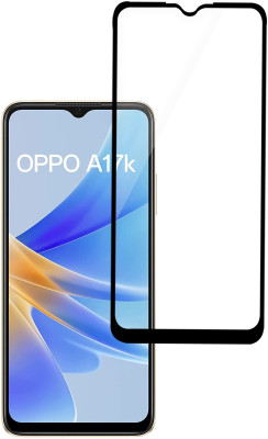 GLOBAL NOMAD Edge To Edge Tempered Glass for Oppo A17k(Pack of 1)