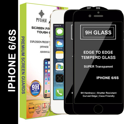 PFOAM Edge To Edge Tempered Glass for Apple iPhone 6s(Pack of 2)