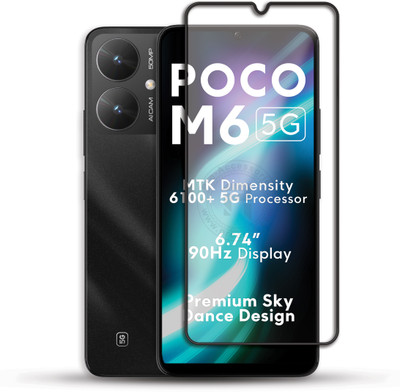 PROACCS Edge To Edge Tempered Glass for POCO M6 5G(Pack of 1)