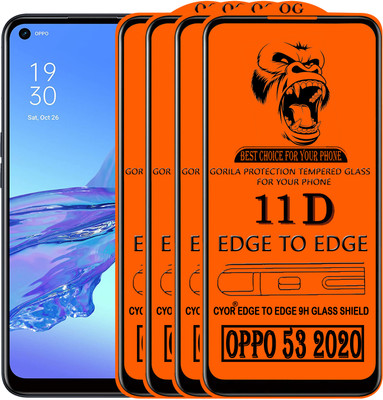CYOR Edge To Edge Tempered Glass for OPPO A53 2020(Pack of 4)