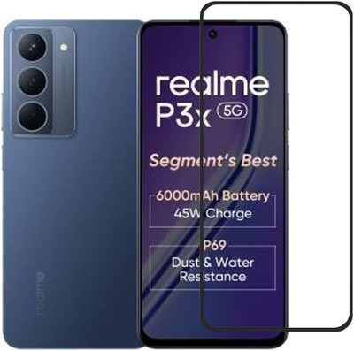 DSCASE Edge To Edge Tempered Glass for Realme P3x 5g, Realme P3x(Pack of 1)
