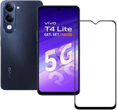 VDAT Edge To Edge Tempered Glass for vivo T4 Lite 5G(Pack of 1)