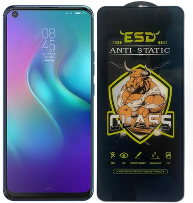 Resolute Edge To Edge Tempered Glass for Tecno Camon 15, ESD Tempered Glass, ESD Screen Protector, Anti Static, Screen Protector(Pack of 1)