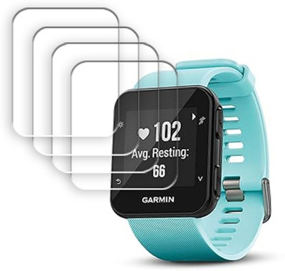 SOMTONE Edge To Edge Tempered Glass for Garmin Forerunner 35 Watch 1 inch SMARTWATCH SCREEN GUARD(Pack of 4)