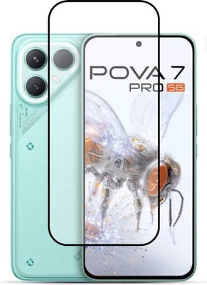 AKSHUD Edge To Edge Tempered Glass for Tecno Pova 7 Pro 5G, Tecno Pova 7 Pro(Pack of 1)