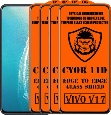 CYOR Edge To Edge Tempered Glass for VIVO V17(Pack of 4)