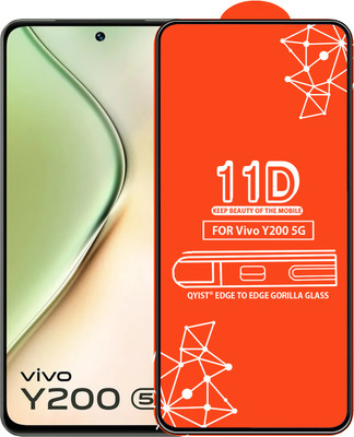 Qyist Edge To Edge Tempered Glass for Vivo Y200 5G(Pack of 1)