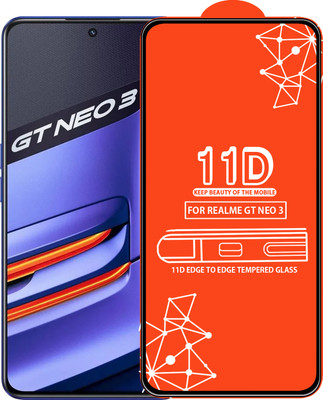 Roxel Edge To Edge Tempered Glass for Realme Gt Neo 3(Pack of 1)
