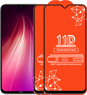Qyist Edge To Edge Tempered Glass for Redmi Note 8(Pack of 2)