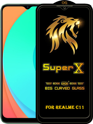 PFOAM Edge To Edge Tempered Glass for REALME C11(Pack of 1)