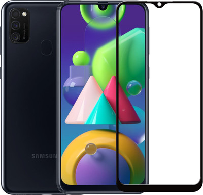 SEVEN7STAR Edge To Edge Tempered Glass for Samsung Galaxy M21(Pack of 1)