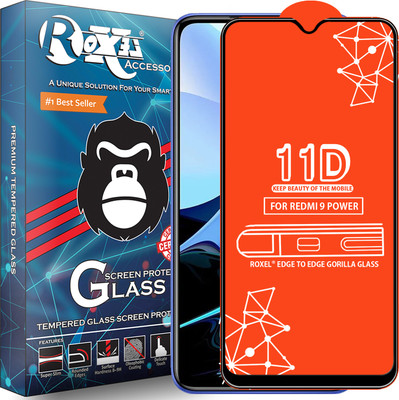 Roxel Edge To Edge Tempered Glass for Redmi 9 Power(Pack of 1)