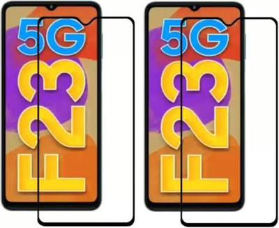 1DOLLAR Edge To Edge Tempered Glass for Samsung Galaxy F23 5G -9H Grade-Tempered Glass/Full Screen Coverage-Edge to Edge/9H Hardness/With Easy Installation Kit(Pack of 2)