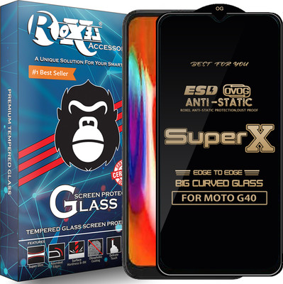 Roxel Edge To Edge Tempered Glass for MOTO G40(Pack of 1)