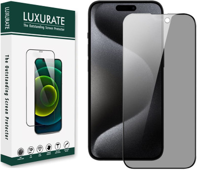 LUXURATE Edge To Edge Tempered Glass for Apple iPhone 16 Plus(Pack of 1)