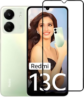 ALONZO Edge To Edge Tempered Glass for Redmi 13C, Redmi 13C 5G, Poco M6 5G, Poco C65(Pack of 1)