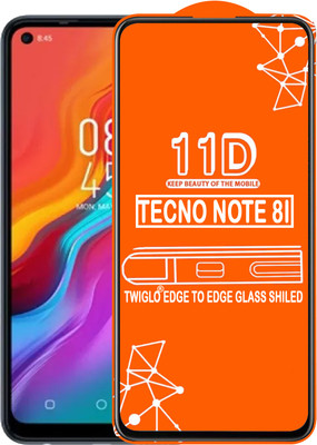 TWIGLO Edge To Edge Tempered Glass for TECNO NOTE 8I(Pack of 1)