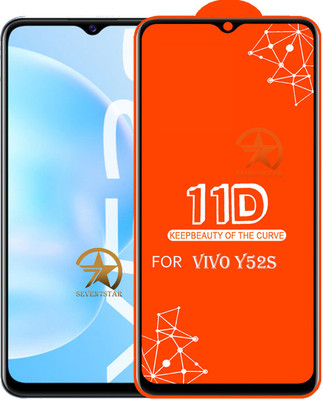 SEVEN7STAR Edge To Edge Tempered Glass for Vivo Y52S(Pack of 1)